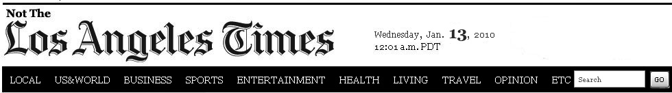 Not the L.A. Times banner